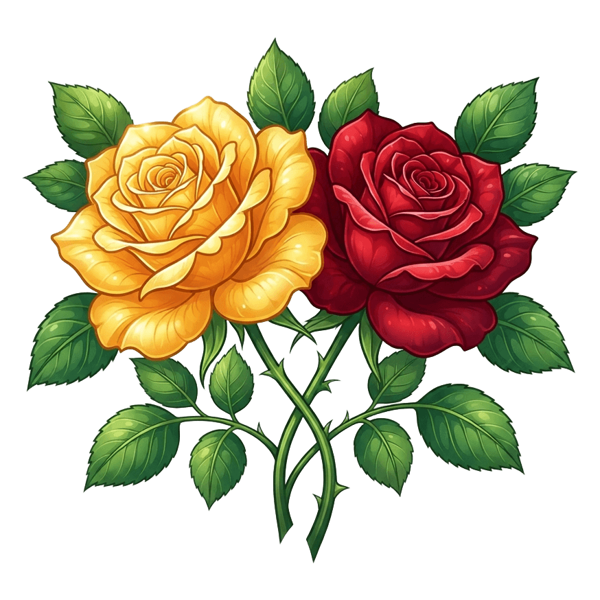 Pair Full Bloomed